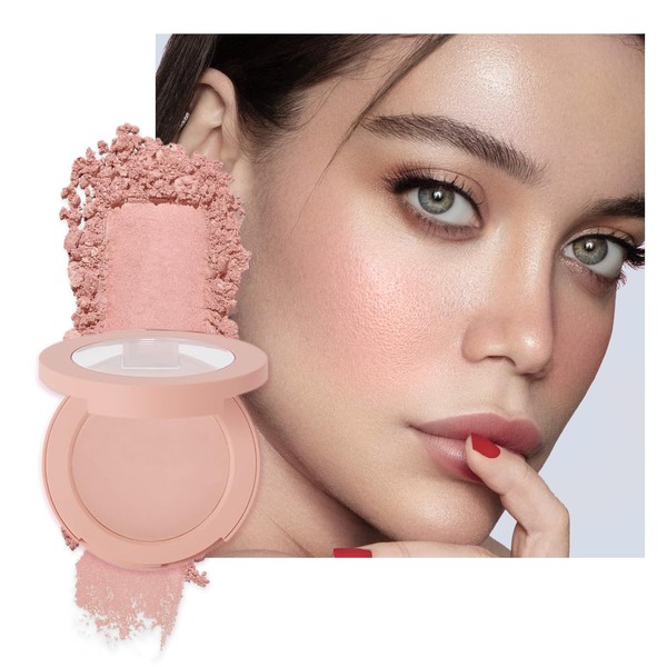 Nude Pink Matte Powder Blush Palette Cheeks Face Makeup, Achieves
