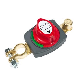 Top Post Battery Disconnect Switch, 12V-48V Car Battery Disconnect Switch Negative On/Off, Heavy-Duty Power Cut Off Isolator for Auto Marine Truck Boat RV