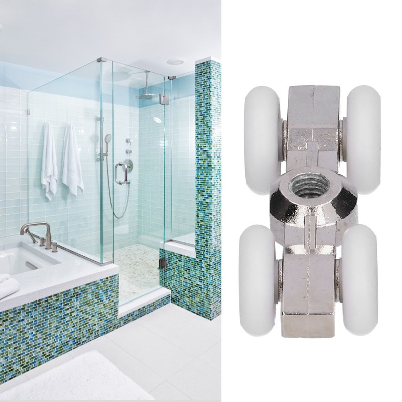 Shower Door Sliding Wheel Suspension Outer Pulley Roller Replacement Accessories