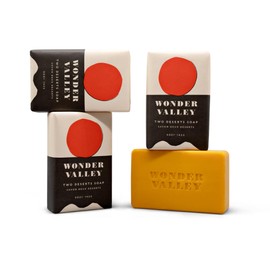 WONDER VALLEY - Two Deserts Soap Bar | Vegan, Cruelty-Free, Plastic-Free | Unisex for All Skin Types | Juniper, Sage, Beta-Carotene (5 oz | 142 grams) - 1 bar