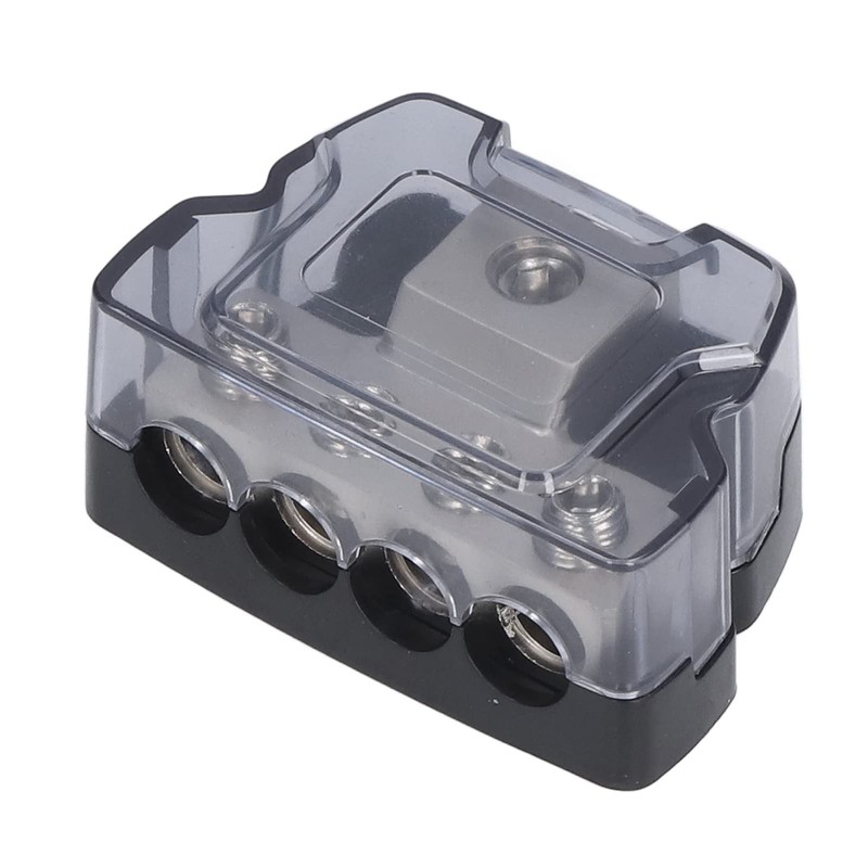 Aramox 4 Way Power Distribution Block Amplifier Fuse Holder Fuse