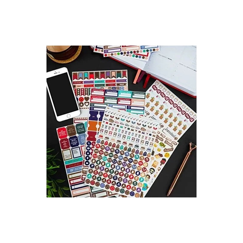 Clever Fox Planner Pegatinas Planificador Mensual Semanal Di