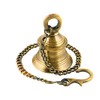 UAPAN Brass Decorative Wall Hanging Bell with Chain & Hook