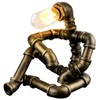 EFAYCRR Steampunk Table Lamp, Creative Robot Style Desk Lamp Vintage