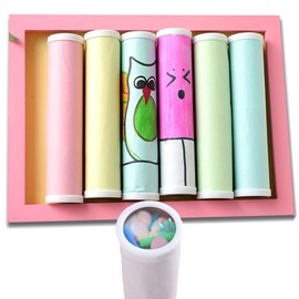 dancepandas Kaleidoscope Children's 8 Pieces Kaleidoscope Toy Classic Prism Telescope Kaleidoscope Craft Set Game Educational Toy Children's Party Toy Party Set