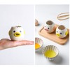 2pcs Egg Separator Ceramic Chicken Shaped Egg Yolk White Filter