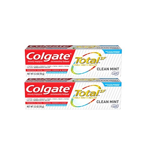 Colgate Colgate total toothpaste, clean mint, 3.3 oz. 2-pack- paste, 6.6 Fl Oz