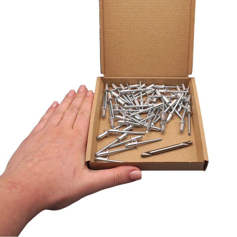 SKIR'CO (Pack of 50) Aluminium Blind Rivets 5.0 x 10
