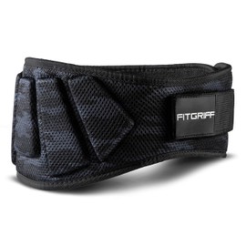 Fitgriff® Weight Lifting Belt V1, Fitness Belt for Bodybuilding, Weight Lifting, Crossfit Training, for Women and Men, multicolour
