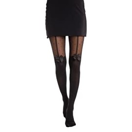 Gi&Gi Women's Tights with Bow 40/120 Denier, black