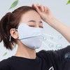 Adjustable UV Protection Cooling Face Mask for Outdoor Summer Activities Motorcycle Black 2ea