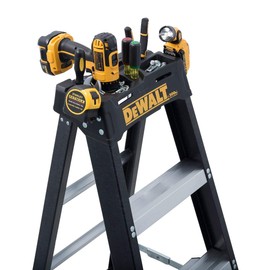 DeWalt DXL3010-04 Fiberglass Stepladder, 4-Feet, Black