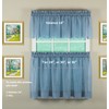 Today's Curtain Emelia Original Voile Tier Pair 36", Wedge Blue,