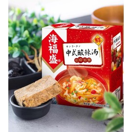 Instant Hot and Sour Soup – 5 Packs | Ready-to-Eat Chinese Soup with Tofu and Vegetables | Savory Flavor, No Cooking Needed 海福盛酸辣汤Shipping from California, U.S.