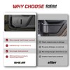 SHEAM Metal Front Door Storage Pockets for 2009-2018 Jeep Wrangler