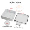 LeMotech Junction Box with Reserved Holes ABS Plastic Electrical Box