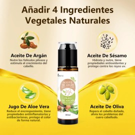 Kaisasa Aceite De Argan Aloe Vera Aceite Cabello Tratamiento