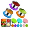 6pcs.6oz Covered Salad Dressing Containers, Small Leak Proof Reusable Stainless