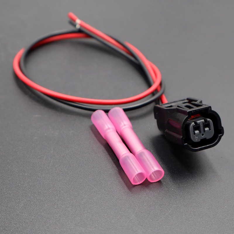 2-Pin Front Turn Signal Light Connector Pigtail Compatible with Mazda