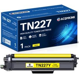 TN227 TN-227 Yellow Toner Cartridge Replacement for Brother TN-227 TN227Y HL-L3270CDW MFC-L3770CDW HL-L3290CDW MFC-L3750CDW HL-L3210CW Printer 1 Pack High Yield