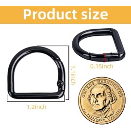 Small Carabiner Clips 10Pcs Spring D Rings Spring Snap Hook Carabiner Keychain Key Hooks Buckles Clasp for Sewing Dog Collar Purse Shoulder Bag Chain Paracord Lanyard Trigger D-Rings Keyrings