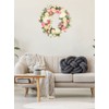 Artificial Peony Wreath Peony Flower Spring Wreaths for Wall Wedding