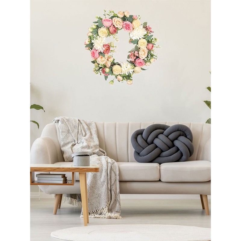 Artificial Peony Wreath Peony Flower Spring Wreaths for Wall Wedding
