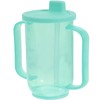 Baluue Drinking Cup for Adults with 2 Handles, Plastic Cup,