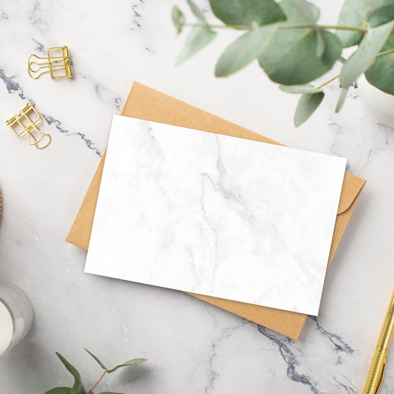 50 x Letter Paper DIN A5 Printed on Both Sides