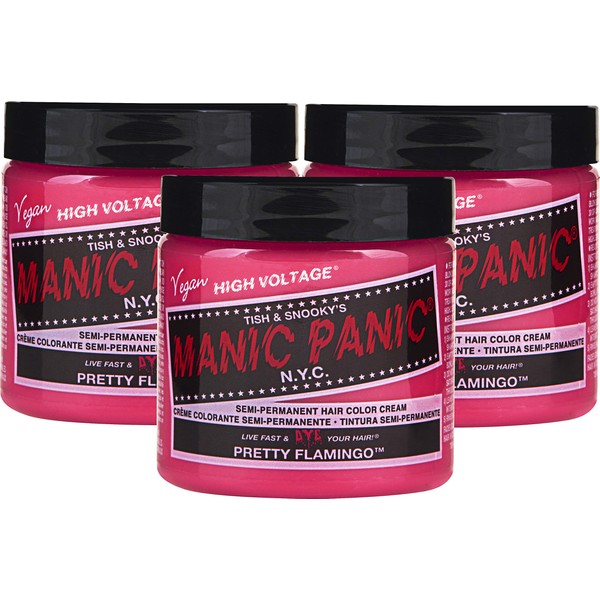 Manic Panic Pretty Flamingo Hair Dye Classic 3 PK