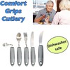 Bendable Extra Wide Handles Easy Grip Cutlery Set of 5