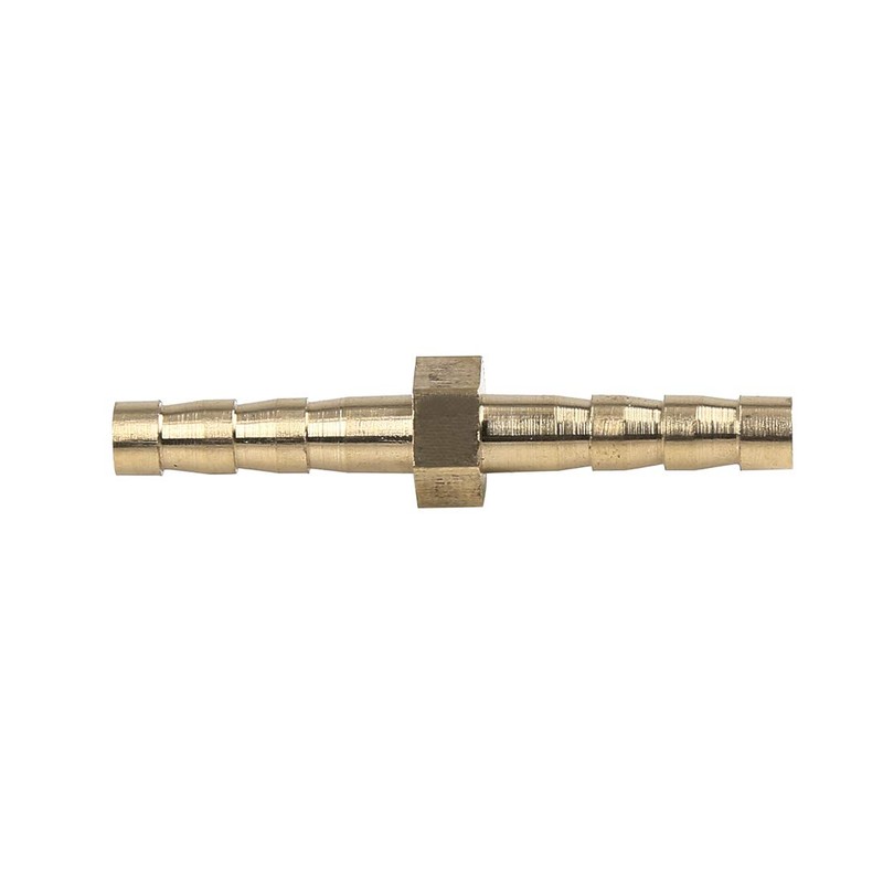X AUTOHAUX 4mm Brass Barb Hose Fitting Straight Joiner for