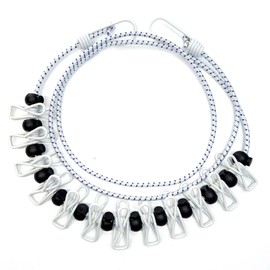 Travel Clothesline, Retractable & Portable, 12 Clips, for Indoor/Outdoor Drying