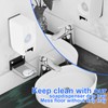 2 Pack Acrylic Dispenser Drip Tray Wall Mount Removal Soap