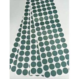 Solnique 600PCS 18650 Lithium Battery Insulator Rings, Green Highland Barley Paper with Adhesive Backing, Hollow Electrical Insulation Pads