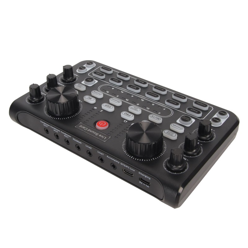Live Sound Card with Multi Sound Effects Bluetooth Noise Reduction