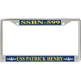 MilitaryBest USS Patrick Henry SSBN-599 License Plate Frame