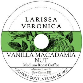 Vanilla Macadamia Nut Medium Roast Coffee (Single Serve K-Cup Pods) (Gourmet, Naturally Flavored, Whole Coffee Beans) (12 pods, ZIN: 575320) - 2 Pack