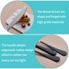 MDEALY 20-Piece Black Silverware Set for 4, 18/0 Stainless Steel