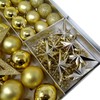 ToCi 45 Piece Christmas Tree Decorations with Star Beads