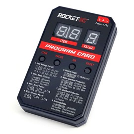 Surpass Hobby ESC Programming Card RC Car Electronic Speed Controller LED Programmer Only Compatible with Surpass Hobby Rocket Brushless ESC 50A 60A 90A 110A (V2 Version)