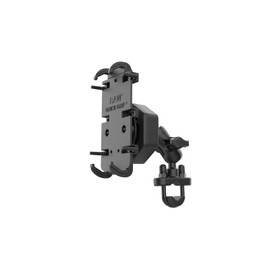 Ram Mounts RAM-B-149Z-A-PD4-462 Anti-Vibration Cradle Holder (M) & U-Shaped Clamp Base (Short Arm), Compatible with φ0.5 - 1.2 inches (12.7 - 31.75 mm) Ball, Vibe-Safe
