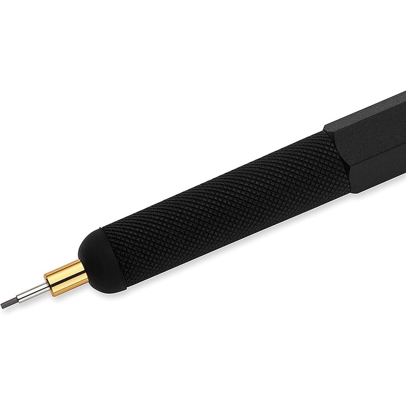 rOtring 800 Mechanical Pencil 0.7mm Black with Extra Tikky Leads