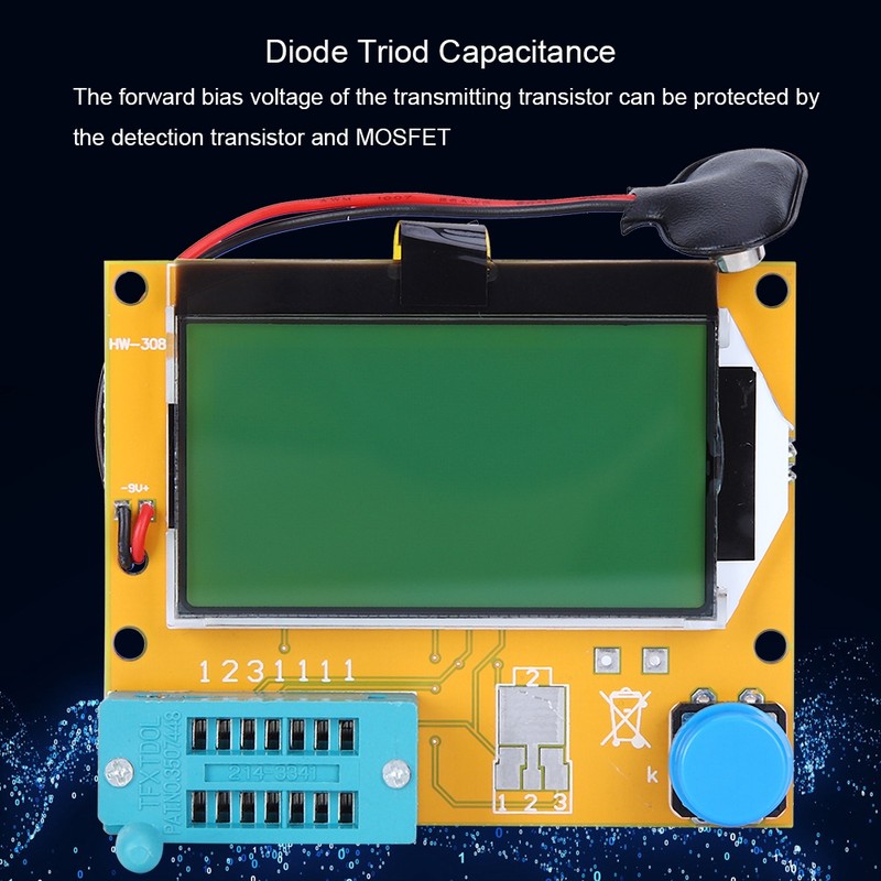 Transistor Tester Checker Graphical LCRT4 ESR SCR Meter 12864 LCD
