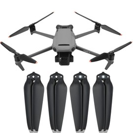 Hensych 2 Pairs 9453F Propellers for Mavic 3/3 Cine Drone, Mini Folding 2-Blade Propeller Set, Quick Release, Low Noise Blades, Screw Wing Replacement Parts (Silver Edge)