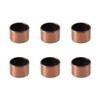 sourcing map Oilless Bushings 6 Pieces Sleeve (Smooth) Bearings, Wrapped