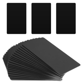 Gusruvti 20 Pcs NFC Cards Rewritable Programmable Black NFC Tags NTAG 215 Card Blank PVC Compatible Business Card for Home and Office