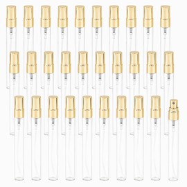 30 Pack 10ml/0.34oz Clear Glass Perfume Sample Bottles, Fine Mist Atomizer