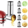 Meat Grinder & Stainless Steel Slicer Shredder Attachment for KitchenAid