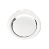 White Powder Coated Steel Disc Valve 100 mm Nominal Width